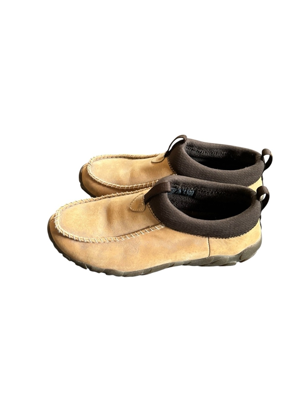 VTG Teva Oraibi Nubuck Suede Slip-On Comfort Shoes Womenโs Sz 9 Tan/Brown